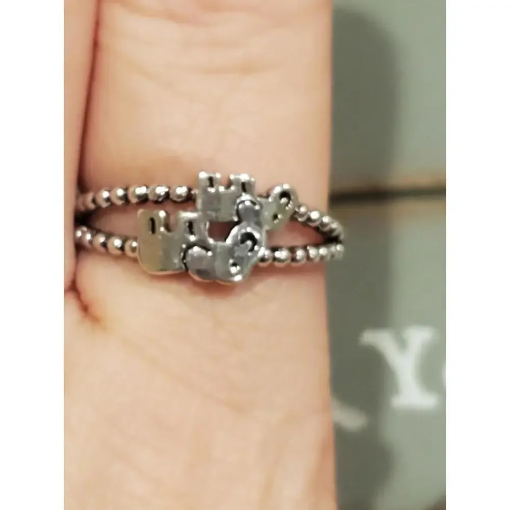 925 elephant ring open size adjustable